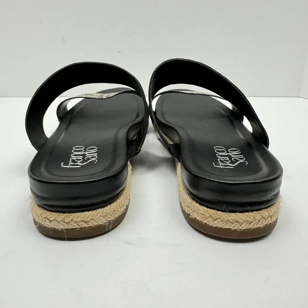 Franco Sarto | Babs Reptile Snakeskin Vegan Leather Espadrille Slide Sandals - Picture 5 of 10